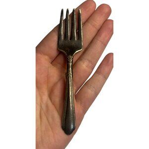 VTG 1980s June Silver-Plated Fork Ornate Flatware Collectible Classic Tableware